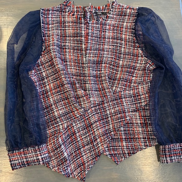 NWT Zara organza top - Picture 5 of 9